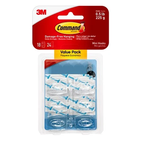 Genuine COMMAND MINI HOOKS .5 VP 18HKS Durable