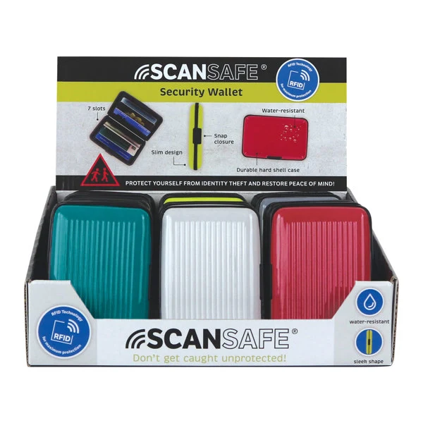 Convenient SCANSAFE ALUMINUM CARD CASE Reusable