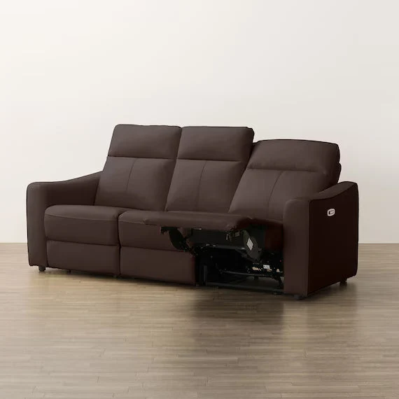 Relaxed 3 SEATER ELECTRIC SOFA WITH TABLE UM04 DBR Traditional