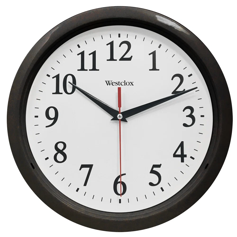 Expertly Made 10 quot ANALOG CLOCK – BLACK Convenient