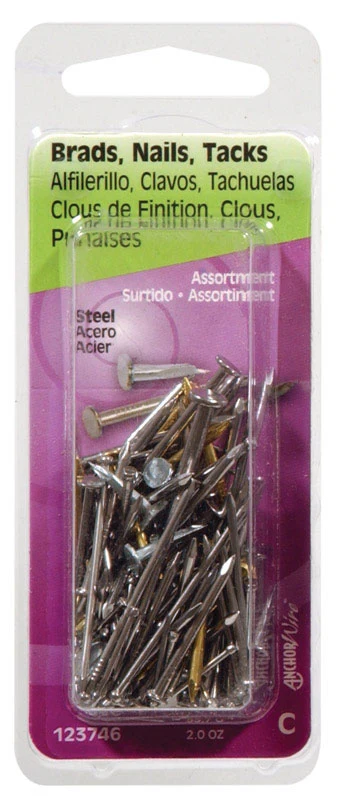 Trendy BRAD NAIL TACK ASST 2OZ Recyclable