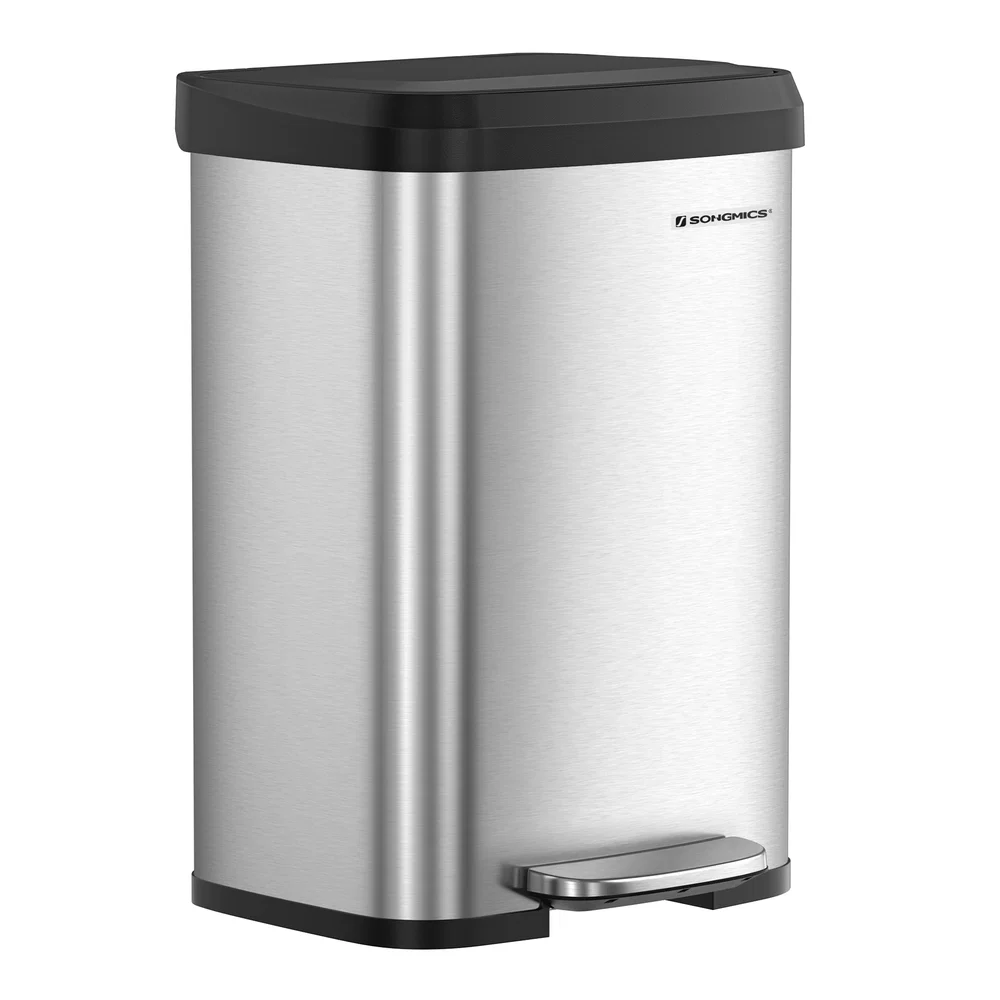 First-Class SONGMICS 13-Gallon Stainless Steel Trash Can Proven