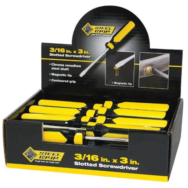 Fashionable STEEL GRIP SCREWDRIVER 3 16X3 quot Sophisticated