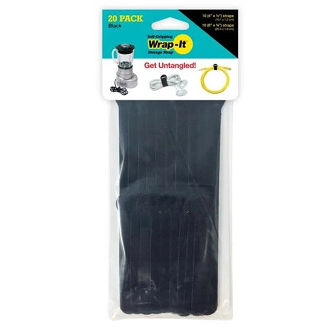 Prestigious CABLE TIES ASSORTED 20 PACK 5 quot 8 quot BLACK Secure