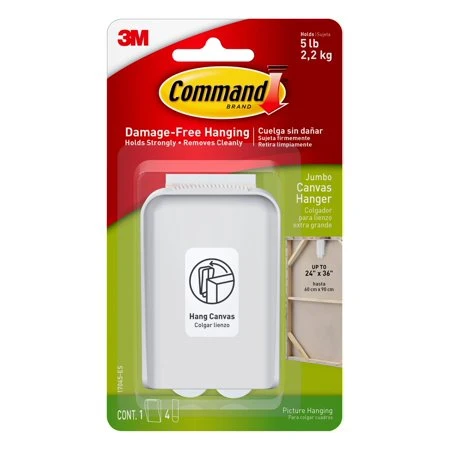 Responsible COMMAND JUMBO CANVAS HANGER Reusable