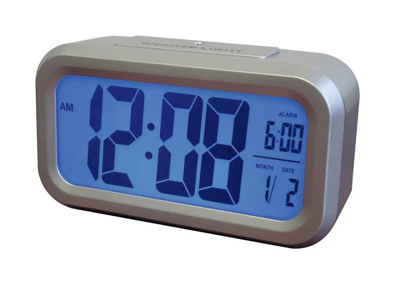 Quality ALARM CLOCK DIGITAL SILVER Flexible
