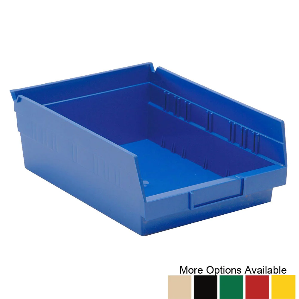 Detailed 11-5 8 quot d x 8-3 8 quot w x 4 quot h Nesting Shelf Bins – 20 Pack Verified