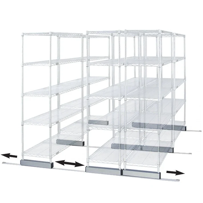 Elegant Double Skate Kit for Wire Shelving Fine