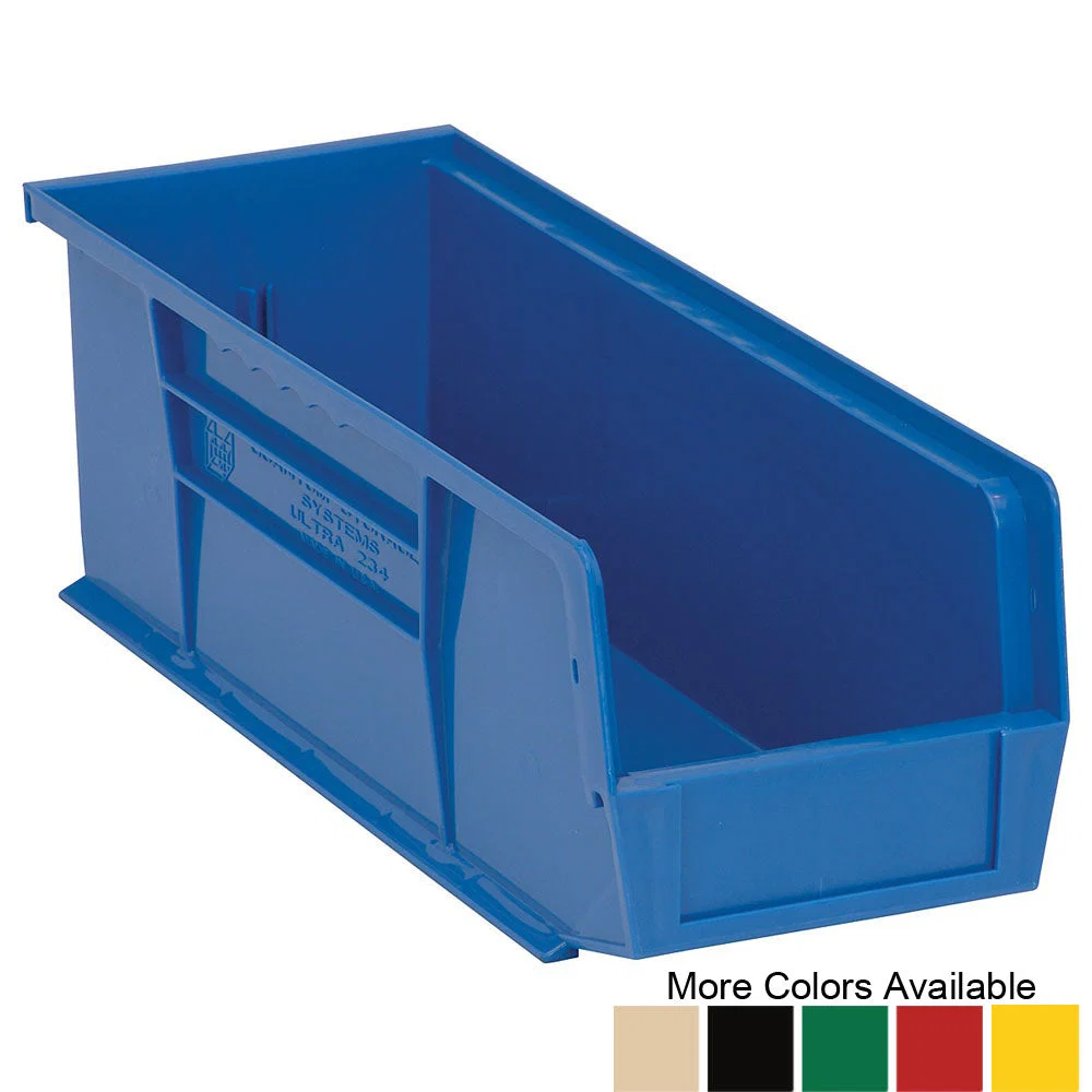 Recyclable 14-3 4 quot d x 5-1 2 quot w x 5 quot h Ultra Stacking and Hanging Bins – 12 Pack Fine Crafted