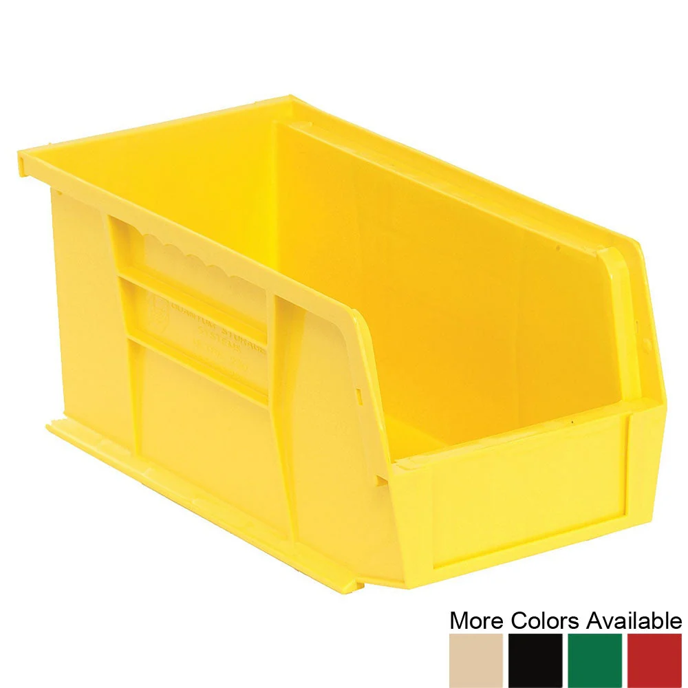 Durable 10-7 8 quot d x 5-1 2 quot w x 5 quot h Ultra Stacking and Hanging Bins – 12 Pack Contemporary