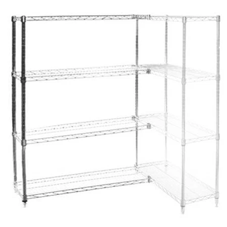 Eco-Friendly 10 quot d x 48 quot w Wire Shelving Add-Ons w 4 Shelves First-Class