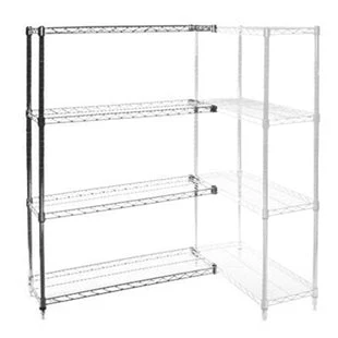 Versatile 24 quot d x 24 quot w Wire Shelving Add-Ons w 4 Shelves Recyclable