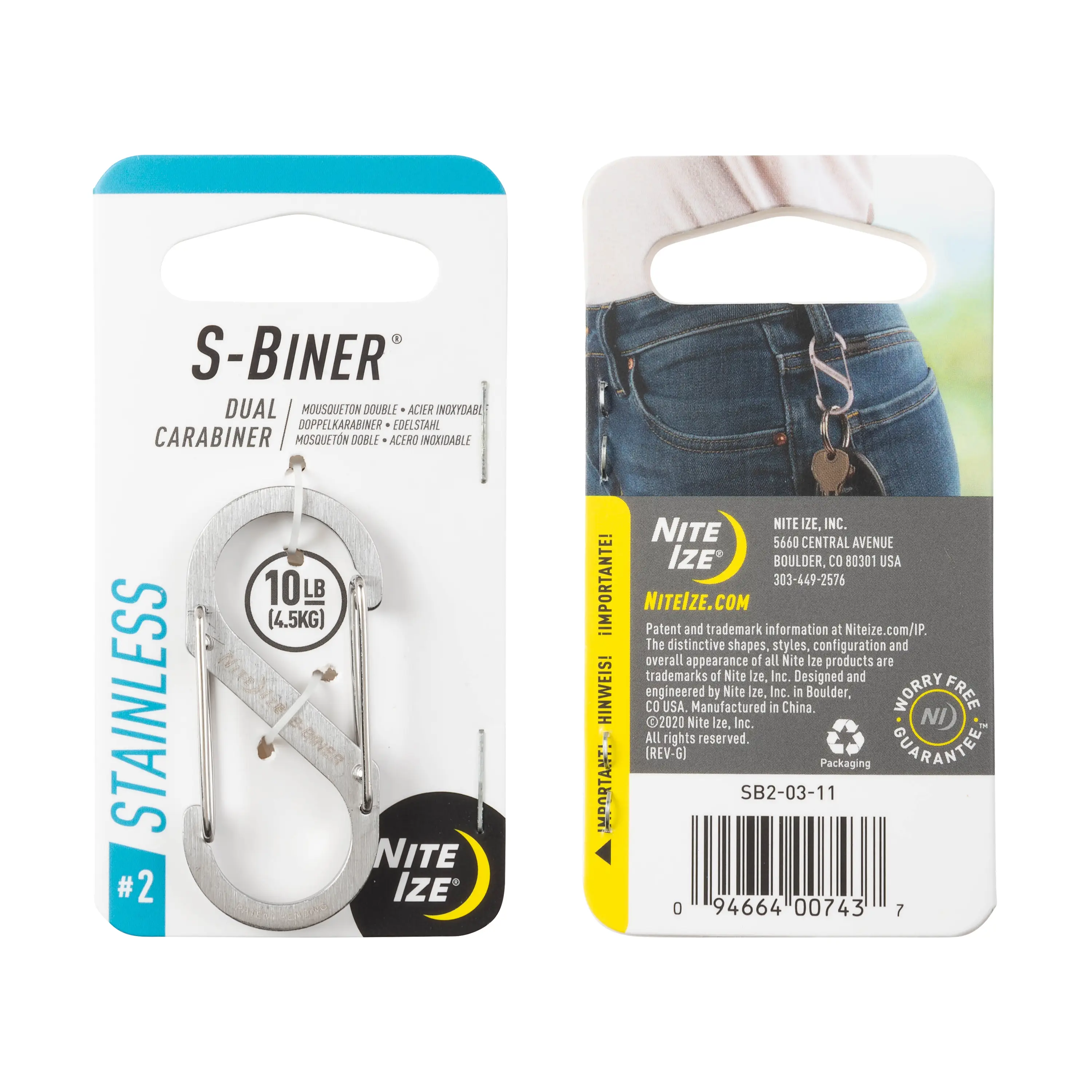 Eco-Friendly S-BINER 2 STAINLESS Optimized