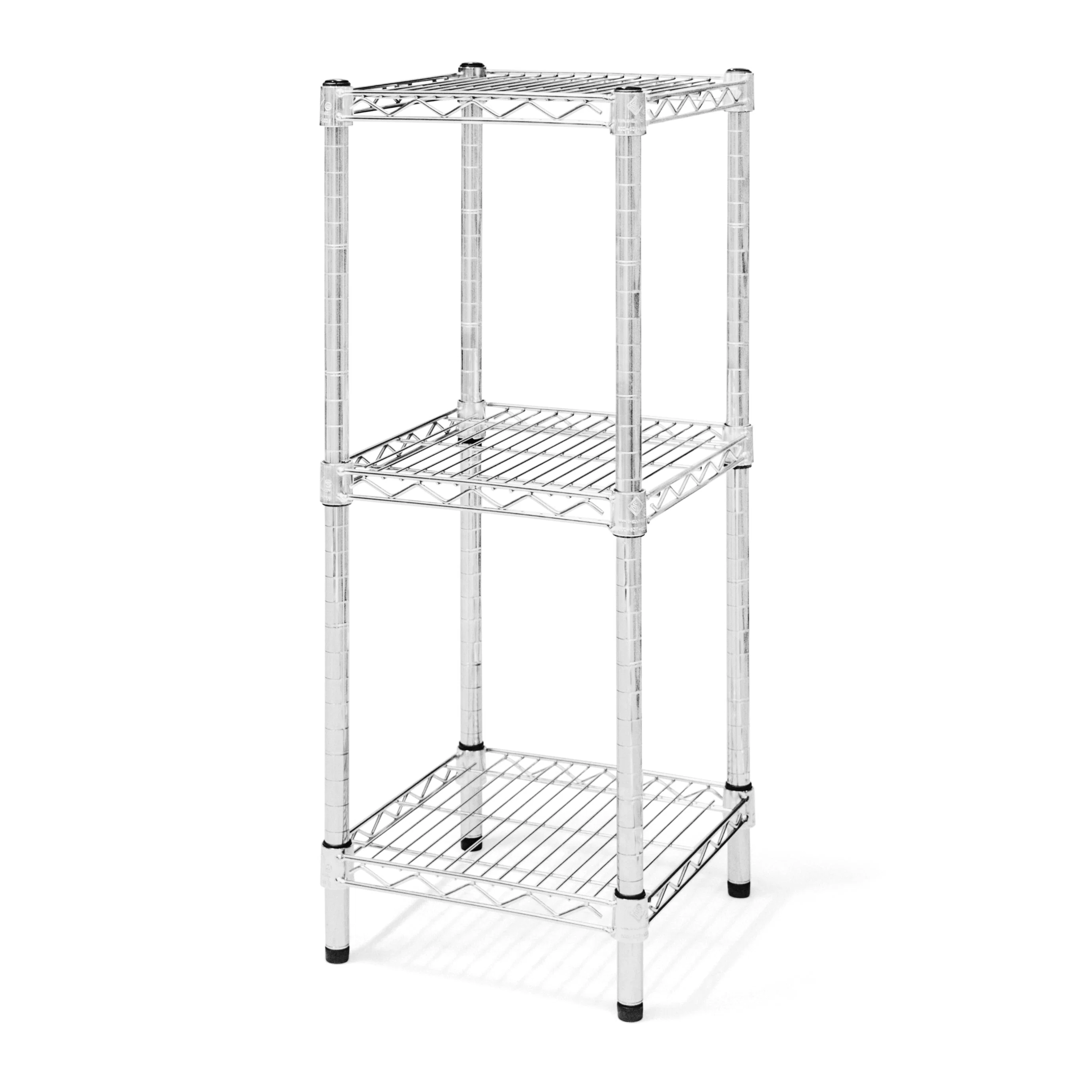 Practical 14 quot d x 34 quot h Chrome Wire Shelving w 3 Shelves Unique