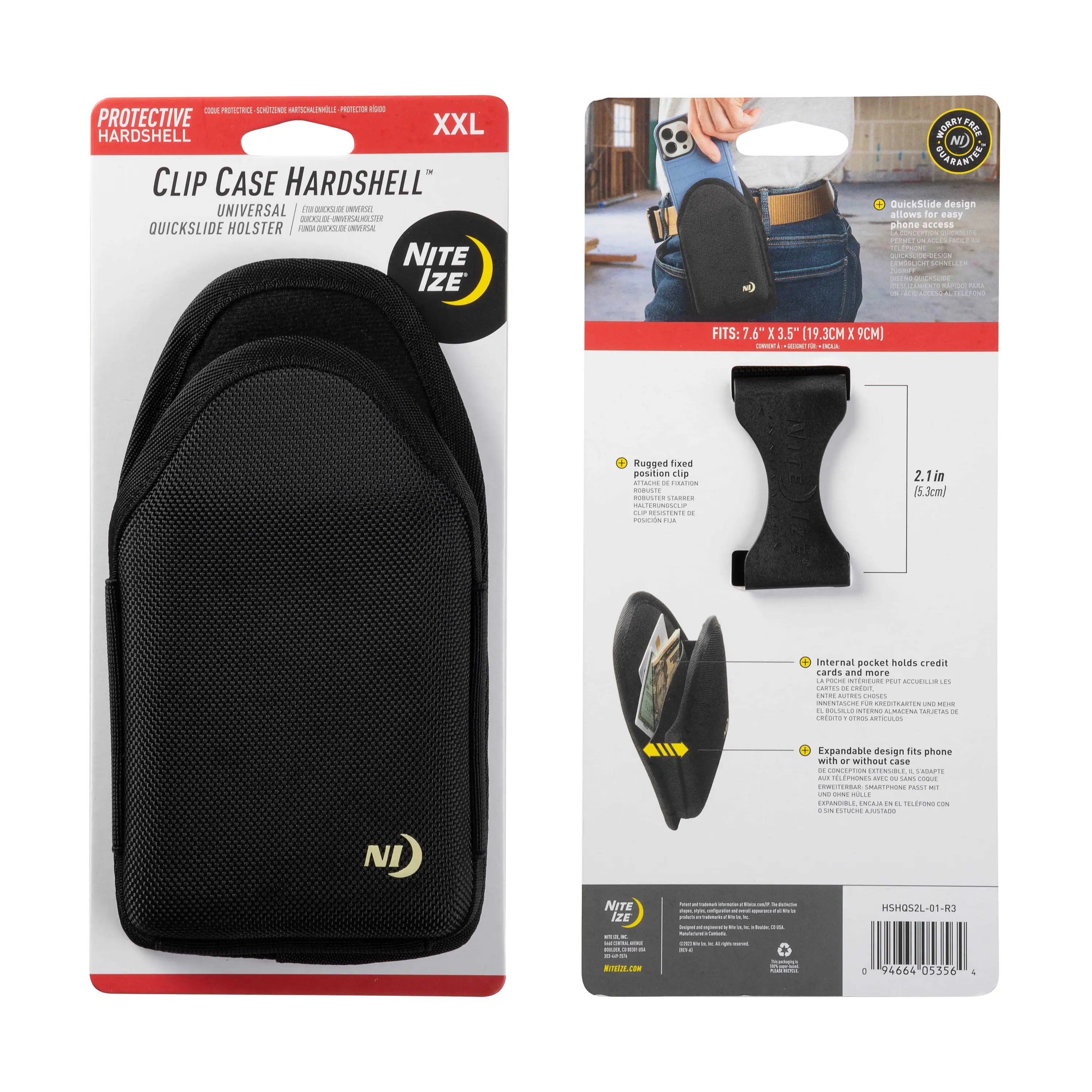 Traditional QUICKSLIDE HOLSTER XXL BLK Reliable