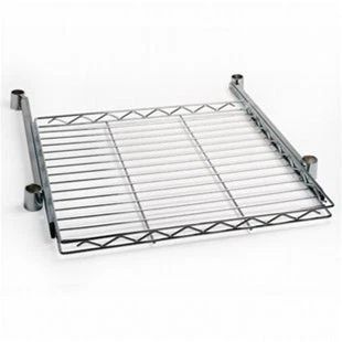 Secure Chrome Sliding Wire Shelf – 18 quot d x 24 quot w Excellent