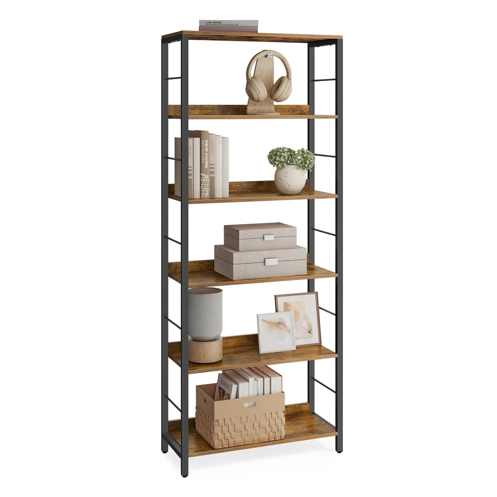 Quality VASAGLE 6-Tier Industrial Bookshelf Carefully Designed