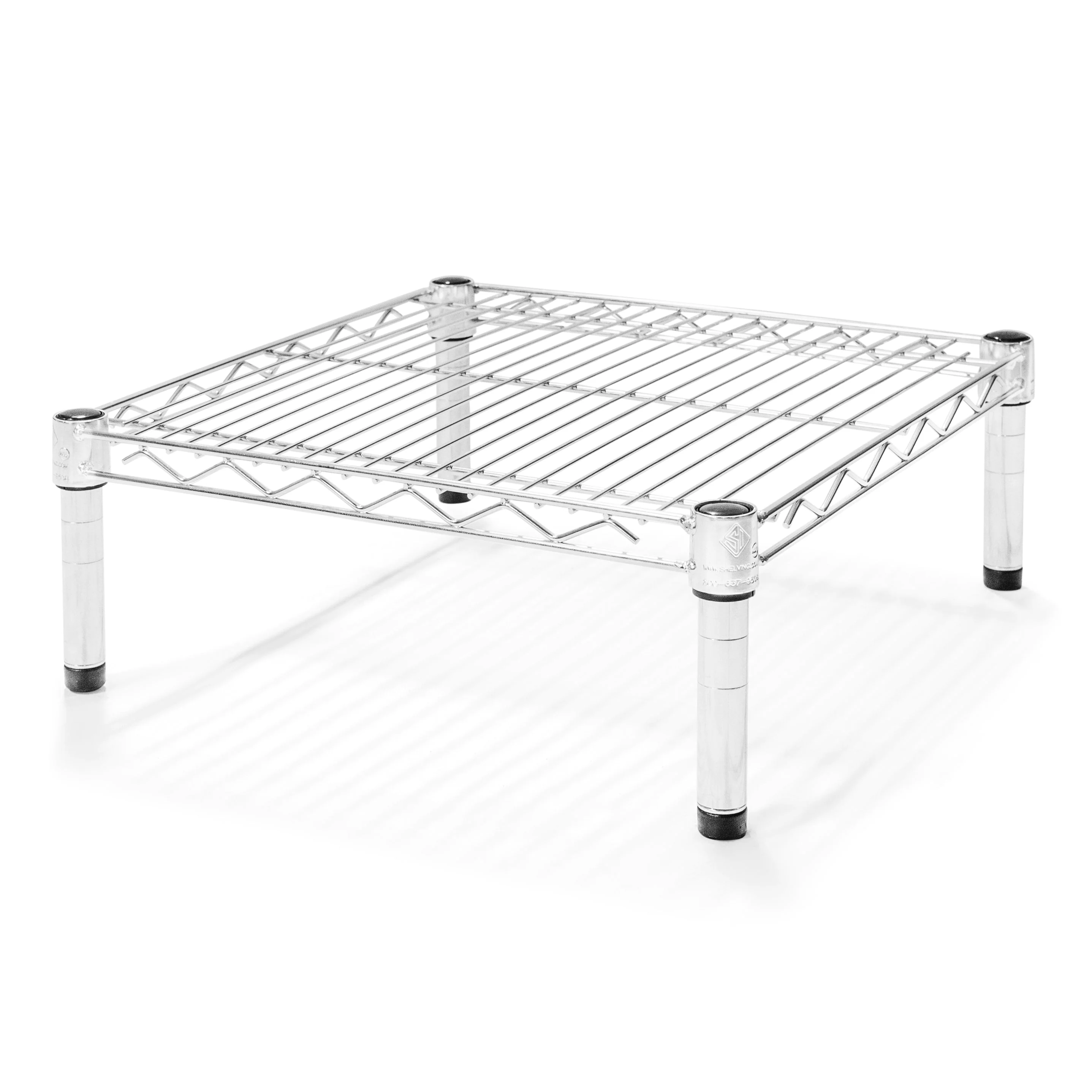Authentic 18 quot d x 6 quot h Chrome Wire Shelving w 1 Shelf Smart