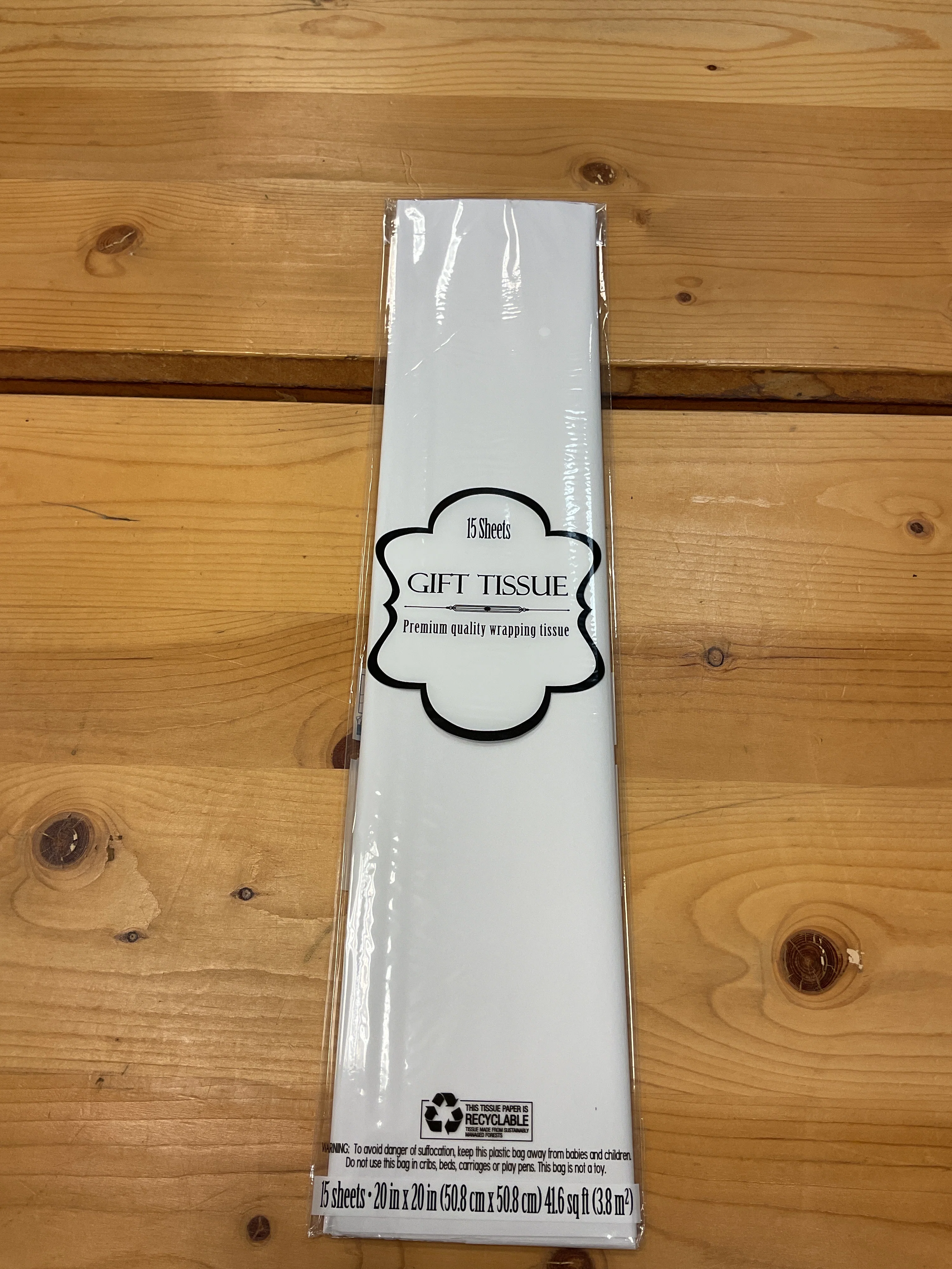 Official TISSUE PAPER WHITE Recyclable