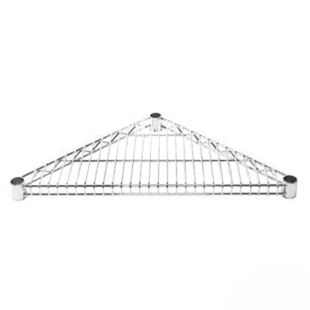 Enhanced Chrome Triangle Corner Wire Shelves Trendy