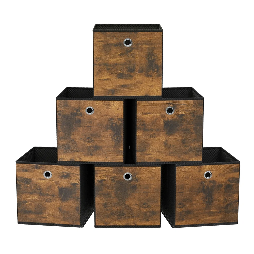 Outstanding SONGMICS Set of 6 Storage Foldable Cubes Oxford Fabric Clean
