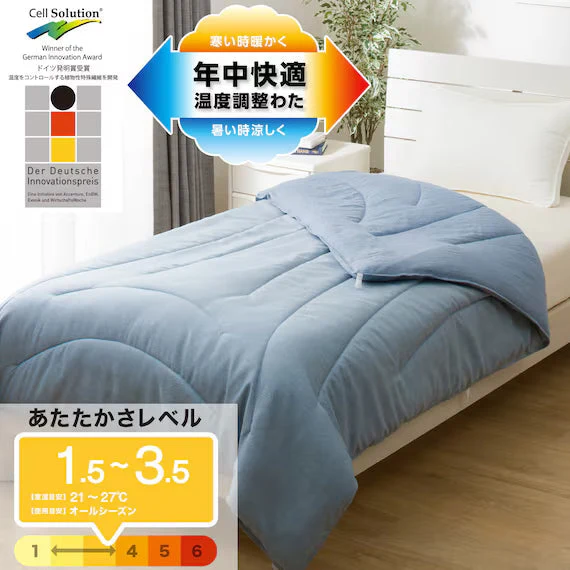 Comfortable TEMPERATURE ADJUSTMENT THIN COMFORTER BL K2509 D Fast