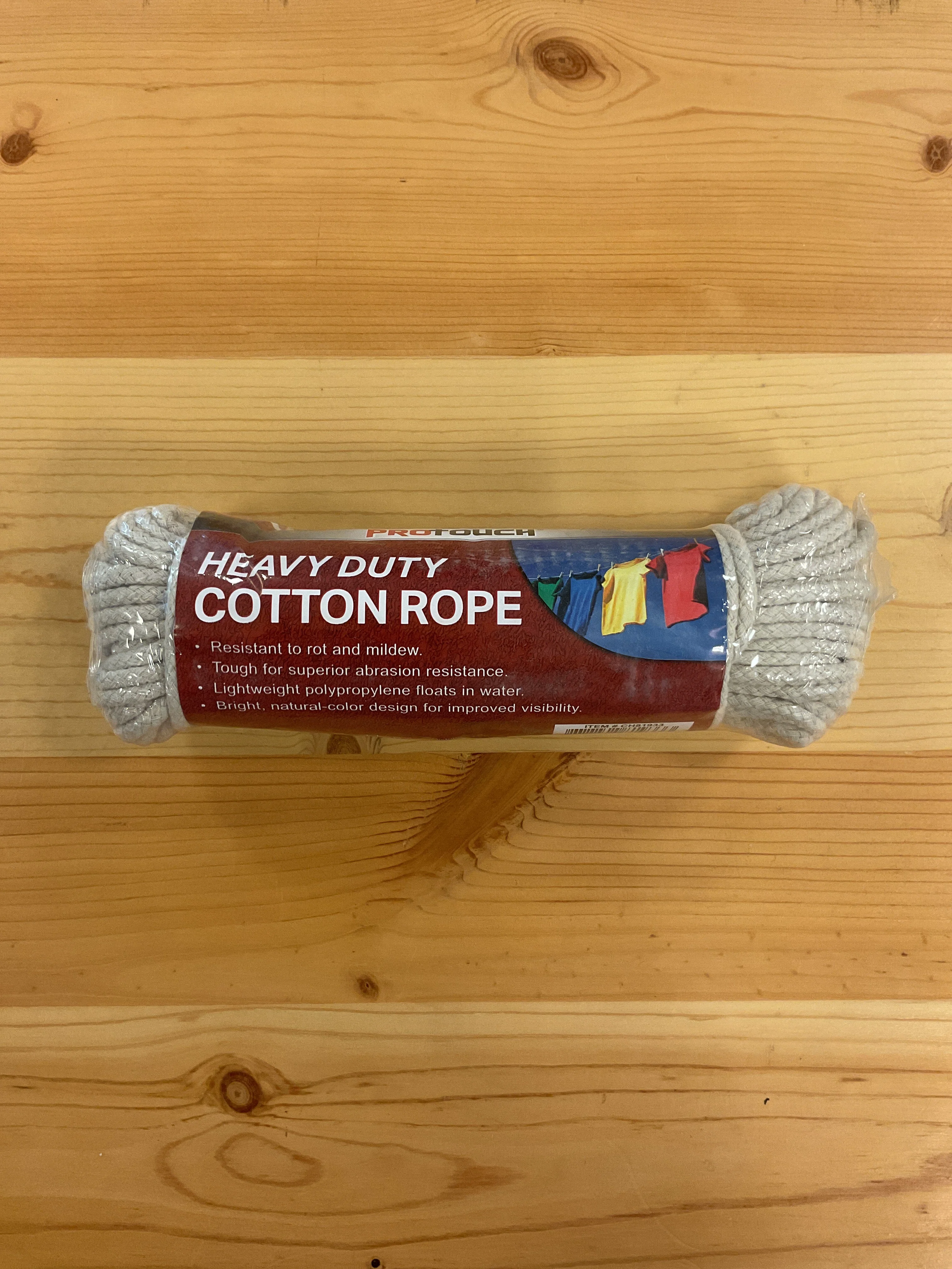 Pure HEAVY DUTY COTTON ROPE 1 4 quot X100 39 Solid