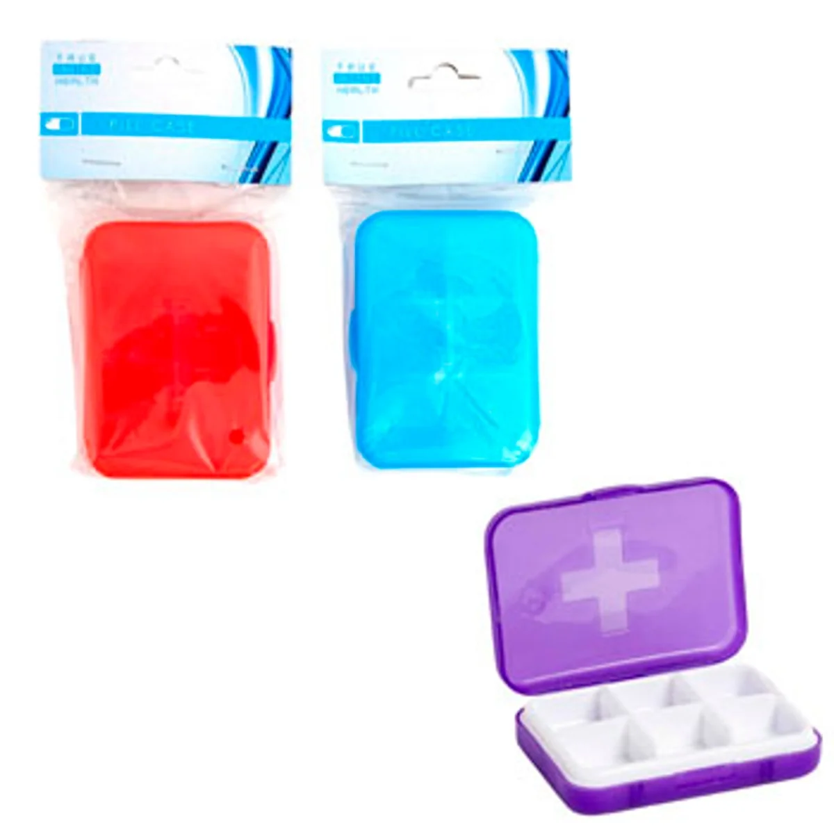 Versatile 6 COMPARTMENT PILL CASE Responsible