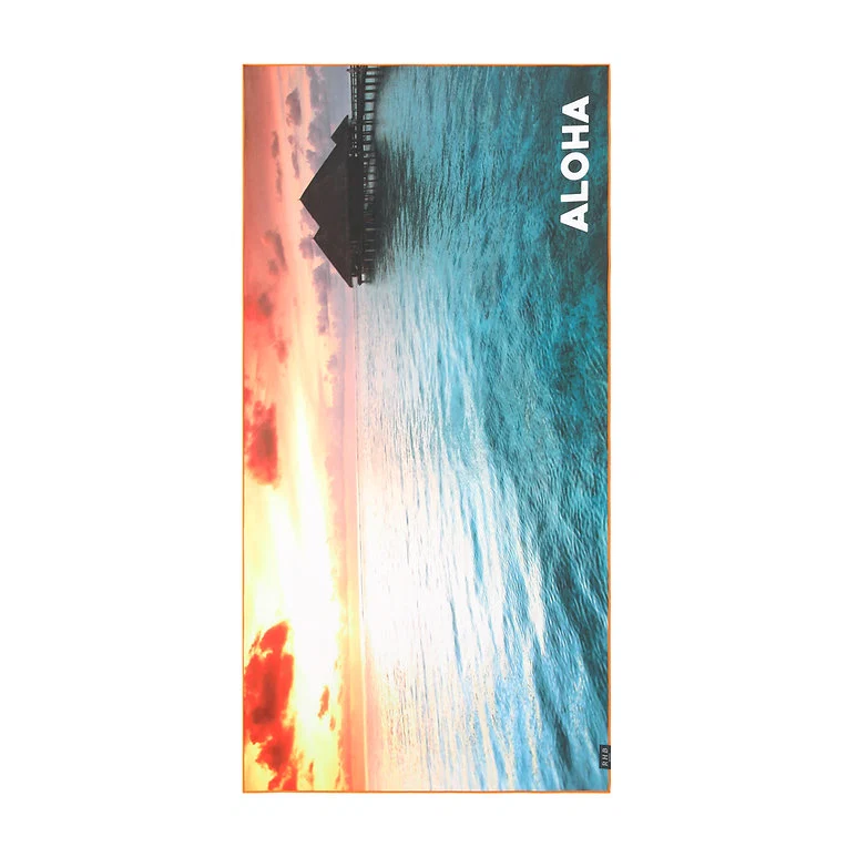 Comfortable RHB BEACH TOWEL FLAMING SUNSET Convenient