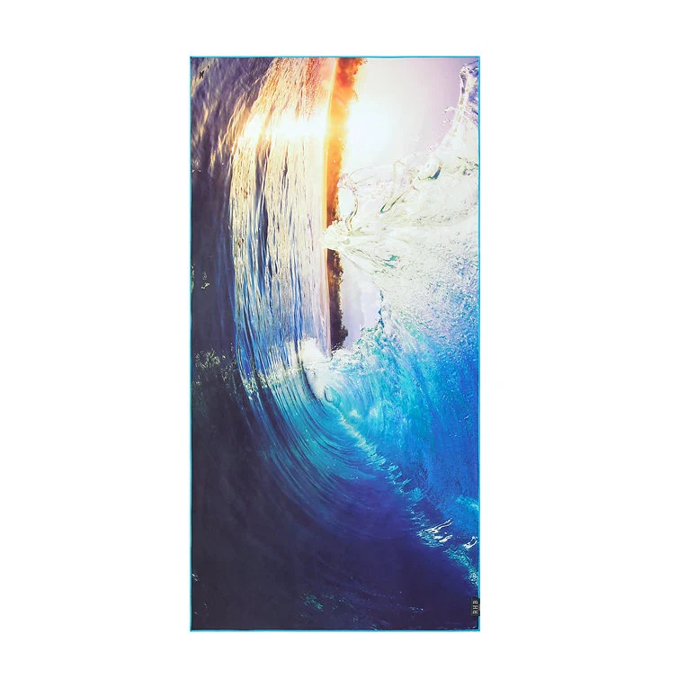 User-Friendly RHB BEACH TOWEL OCEAN WAVES SUNSET Artisan