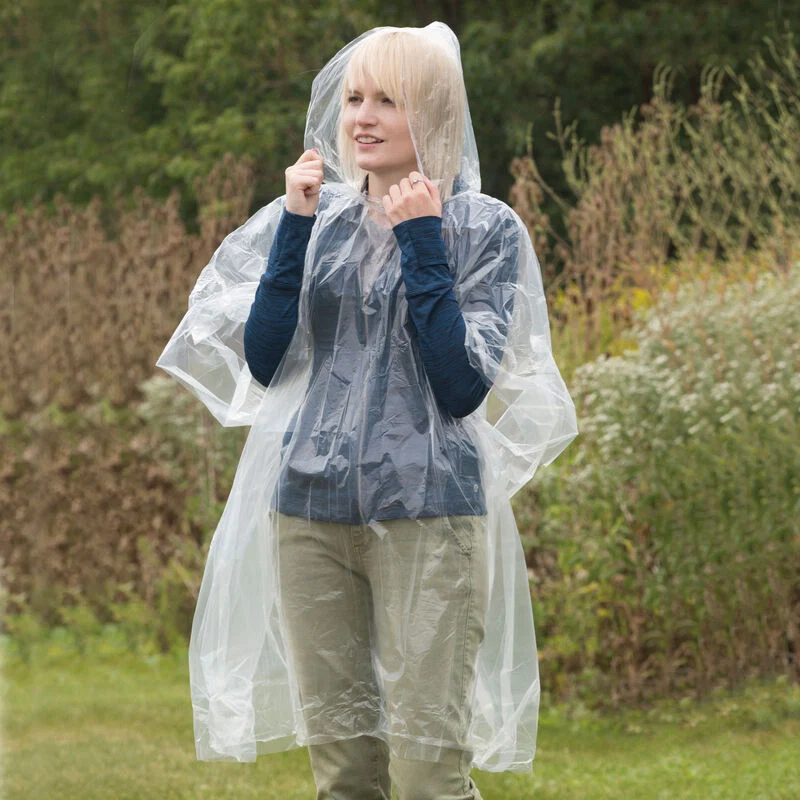 Smooth EMERGENCY RAIN PONCHO Green