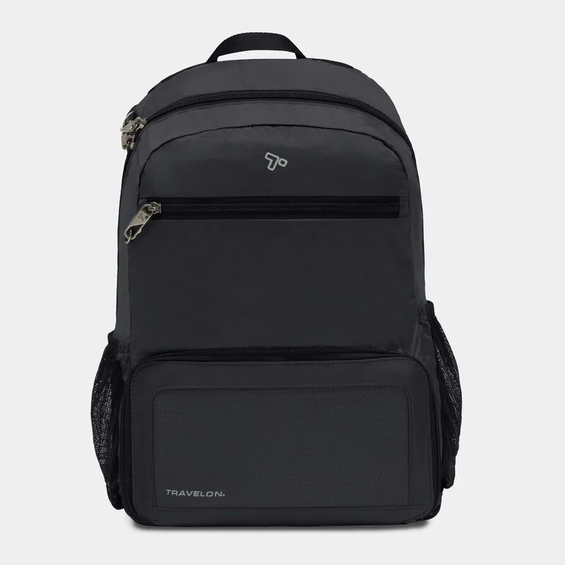 Sustainable ANTI-THEFT PACKABLE BACKPACK BLK Responsible