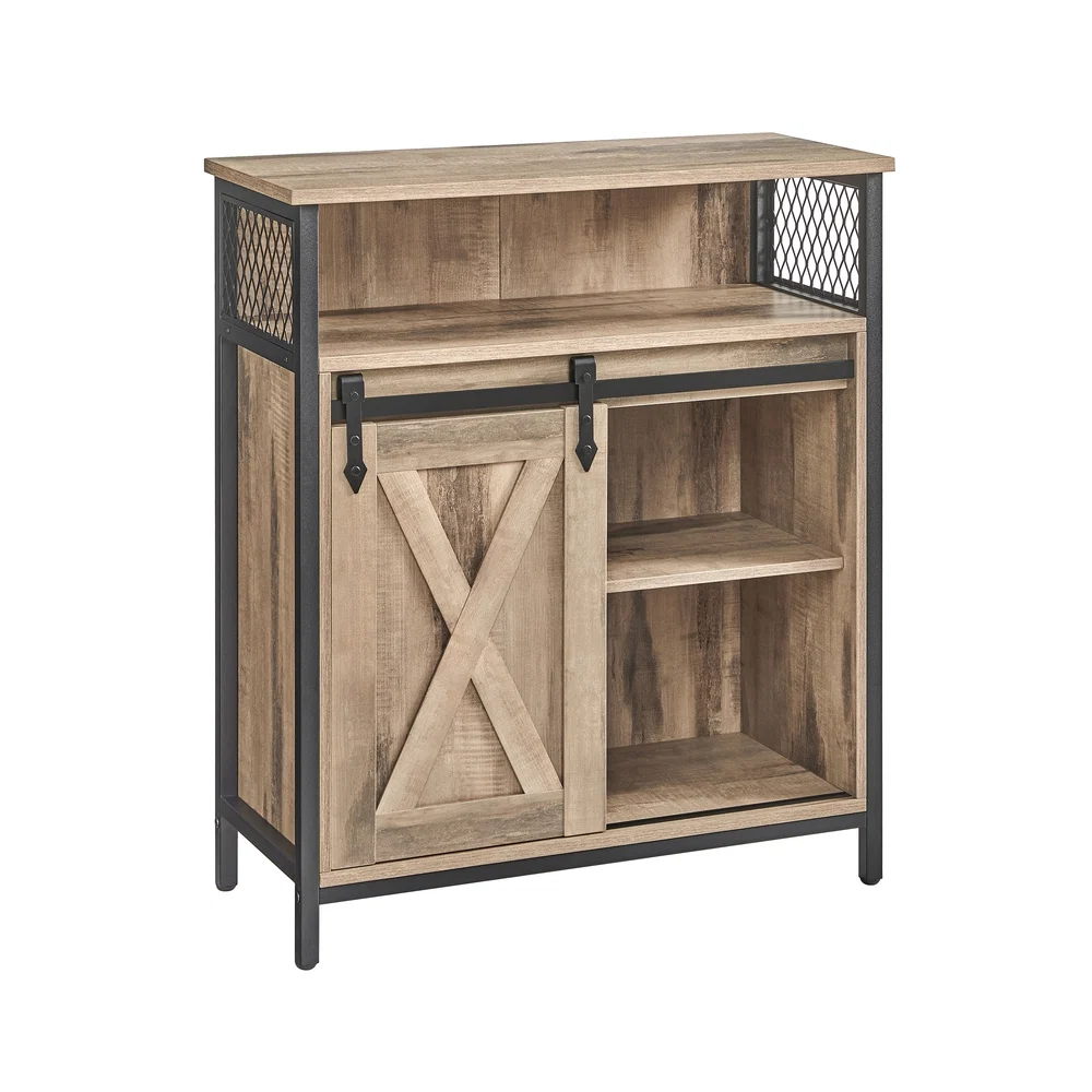 Classic VASAGLE Daxton Collection – Storage Sideboard with Barn Door Original