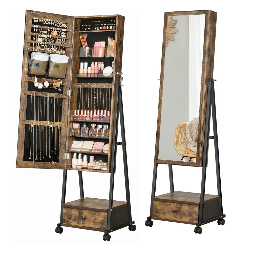 Outstanding SONGMICS Floor-Standing Jewelry Cabinet Armoire Reliable