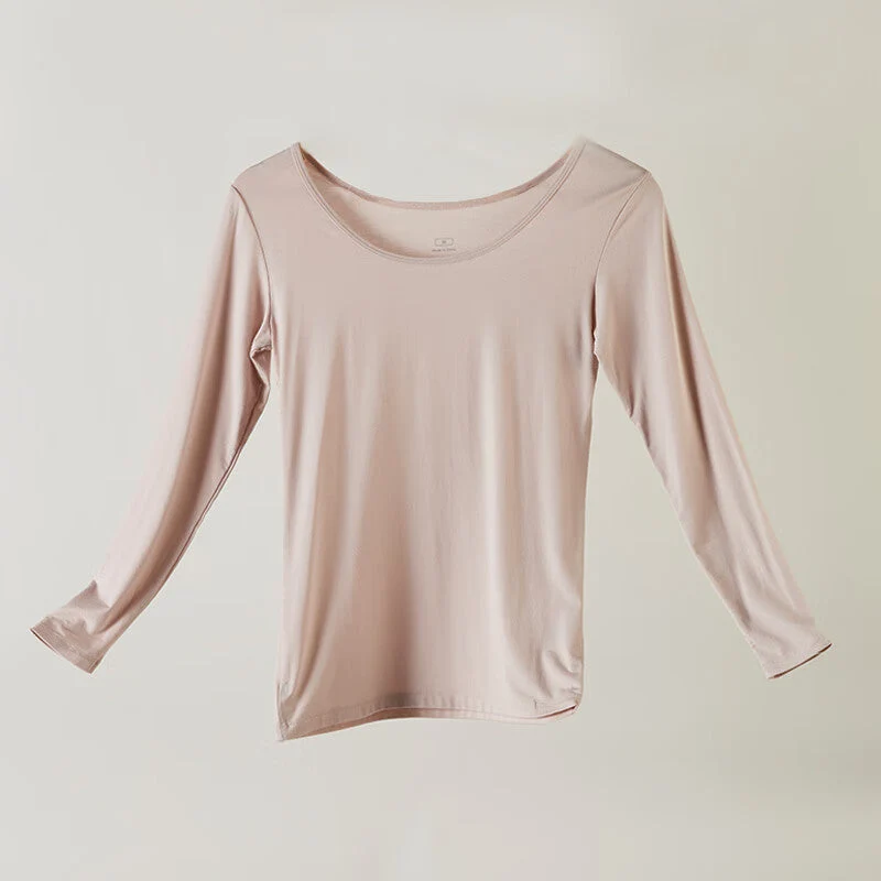 Recyclable WOMEN MODAL LYCRA UNECK LONG RO L First-Class