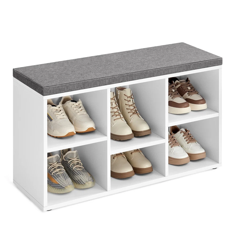 Advanced VASAGLE 6 Compartments Shoe Bench Premium