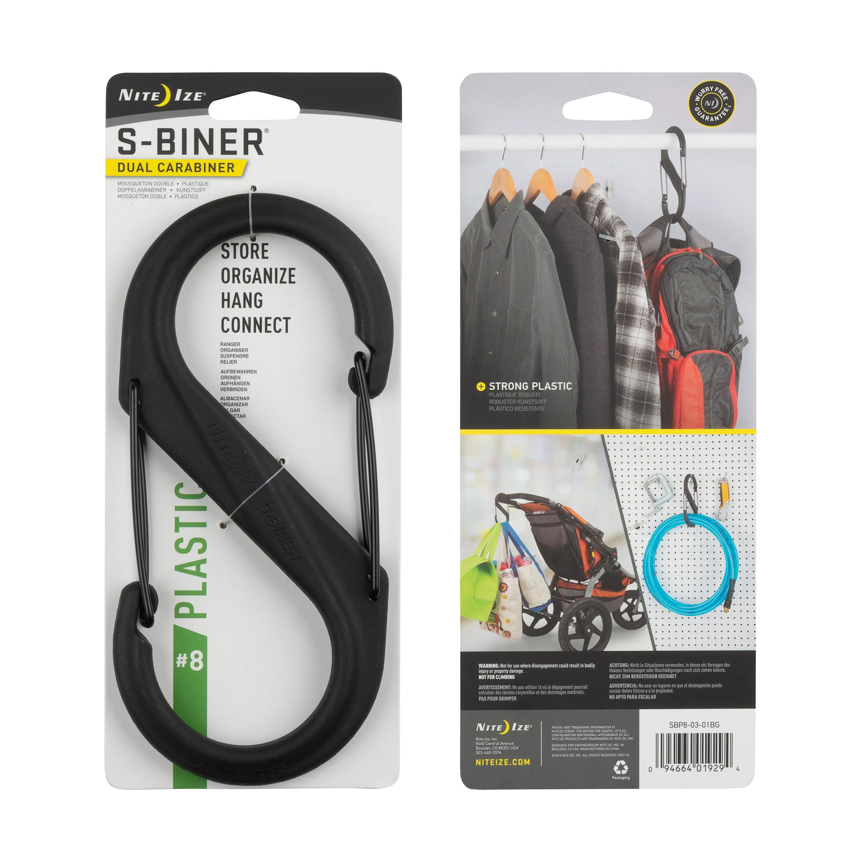 Excellent S-BINER PLASTIC 8 BLACK Luxury