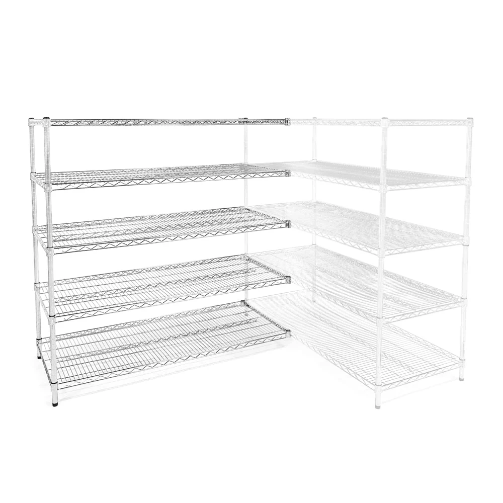 Advanced 24 quot d x 72 quot w Wire Shelving Add-Ons w 5 Shelves Recyclable