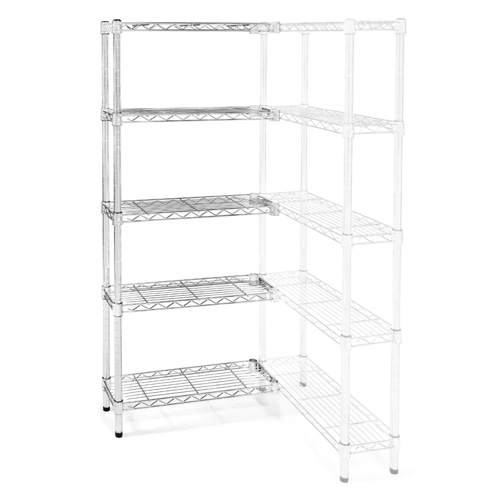 First-Class 8 quot d x 18 quot w Wire Shelving Add-On Units w 5 Shelves Advanced