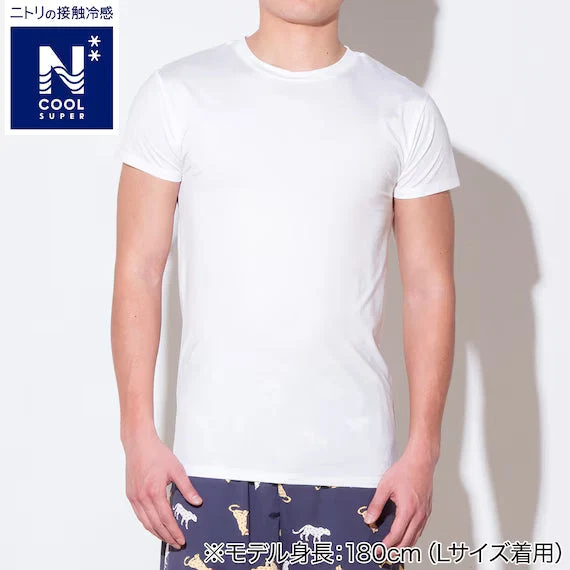 Unique MENS SUPER COOL CREWNECK TSHIRTNE WH L Efficient