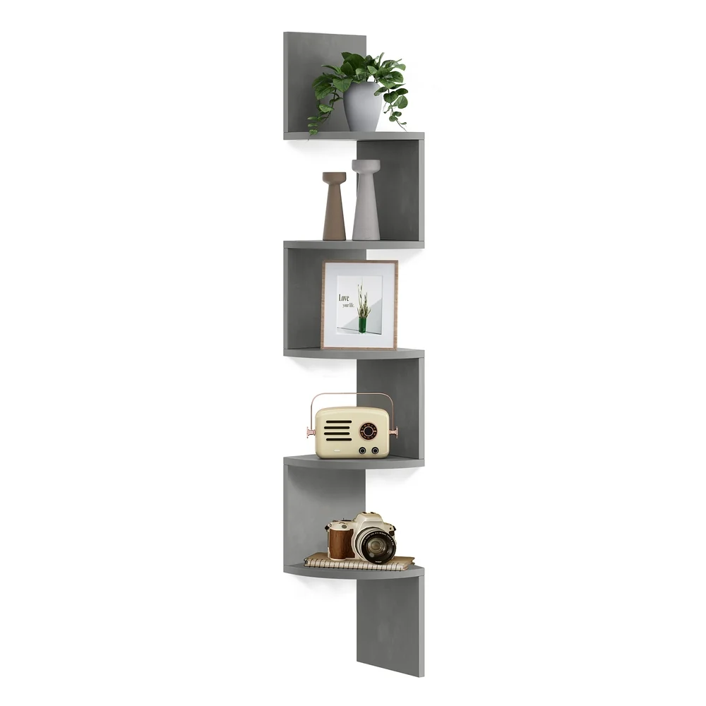 Excellent VASAGLE 5-Tier Floating Wall Shelf Efficient