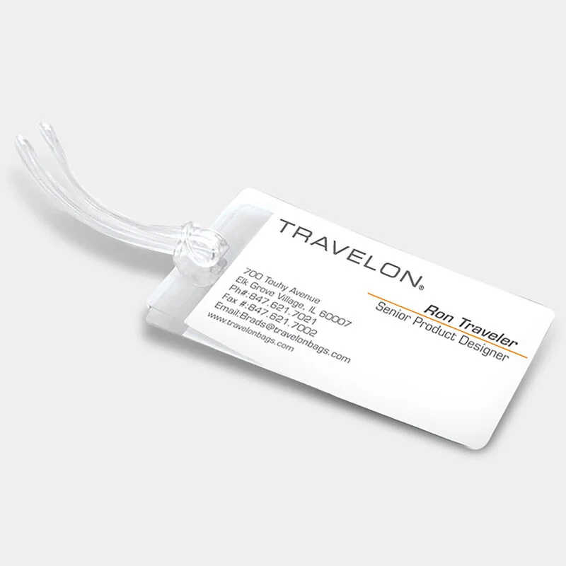 User-Friendly SELF LAMINATING LUGGAGE TAGS S 3 Flexible