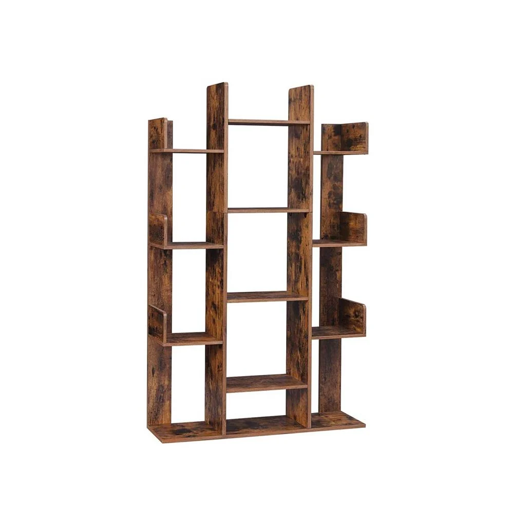 Consistent VASAGLE Tree-shaped Wooden Bookcase Pure