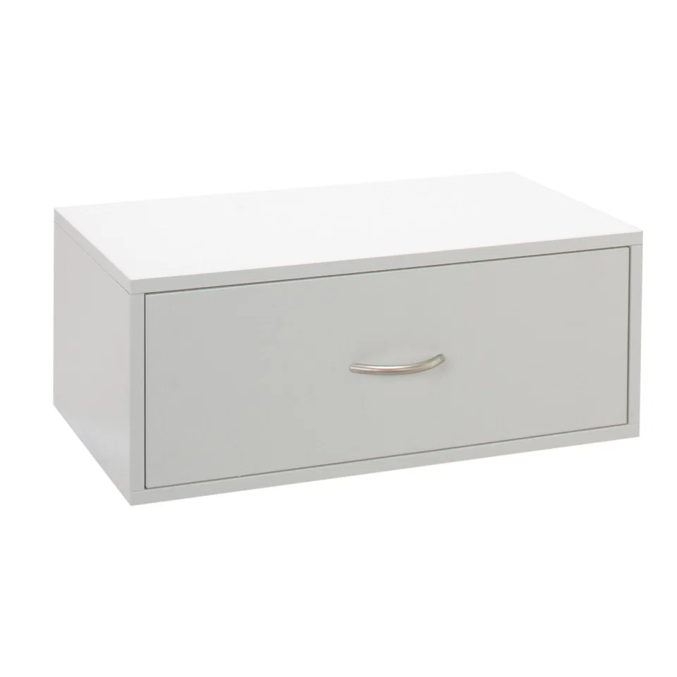 Natural DBLHANG BIG OBOX 1 DRWR WHITE Contemporary