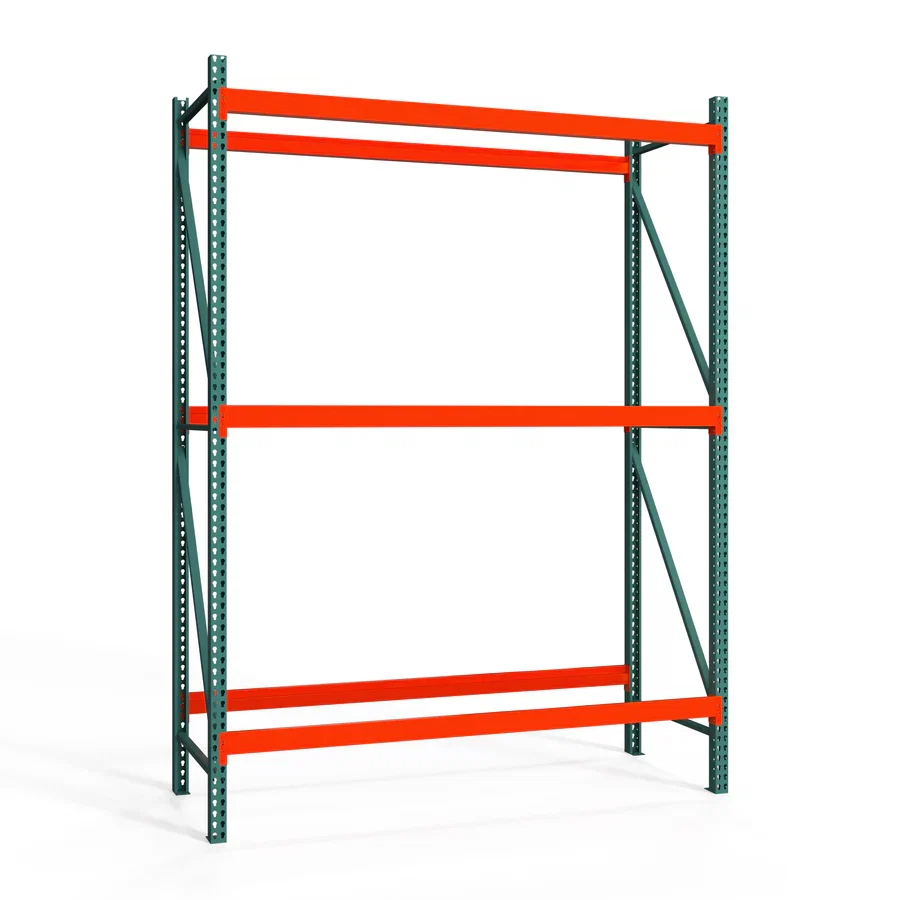 Exclusive 3-Tier Teardrop Pallet Rack Starter Units – Standard Duty – 48 quot d x 144 quot h Easy-to-Use