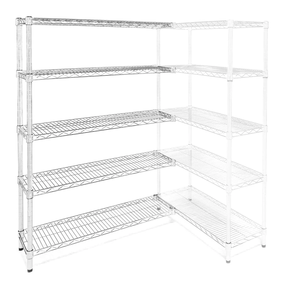 Verified 18 quot d x 42 quot w Wire Shelving Add-Ons w 5 Shelves User-Friendly