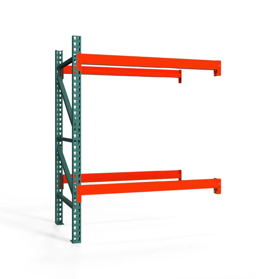 Crafted 2-Tier Teardrop Pallet Rack Add-On Units – 24 quot d x 72 quot h Green