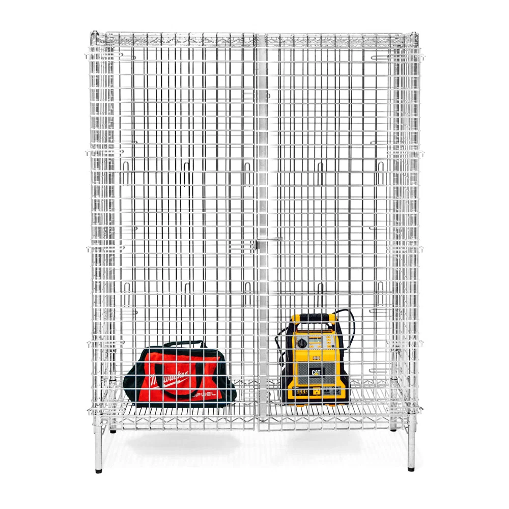 Professional 24 quot d Chrome Wire Security Cages Safe
