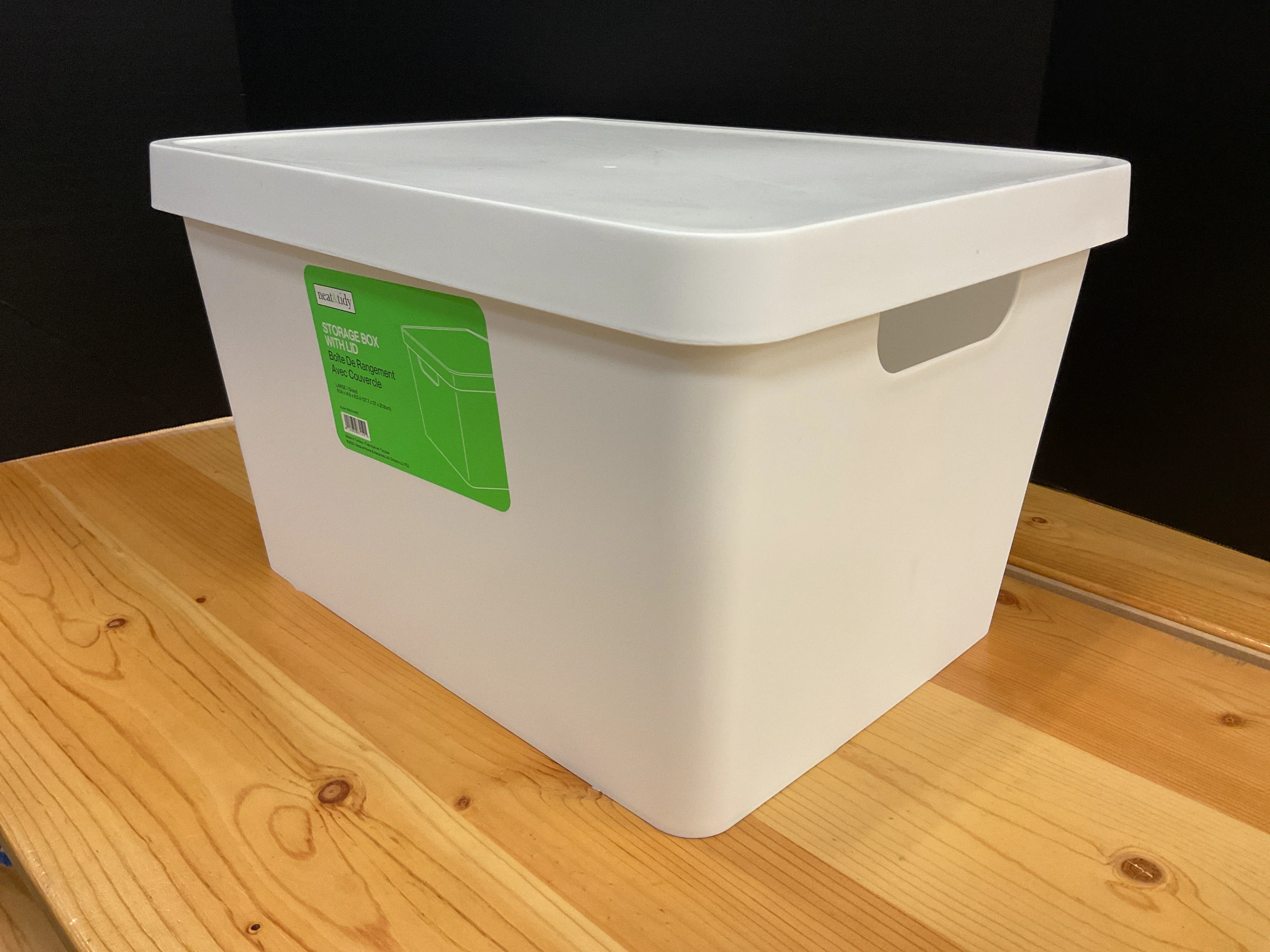 Smooth STRG BOX W LID 10.9 X 14.6 X 8.6 WHITE Soft