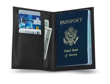 Refined RFID PASSPORT HOLDER BLACK Healthy